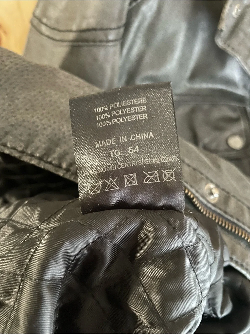 Men's Black Leather Military Field Jacket